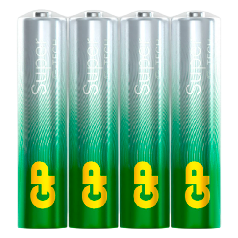 Батарейка GP Super G-Tech LR03 AAA Shrink 4 Alkaline 1.5V (4/96/384)