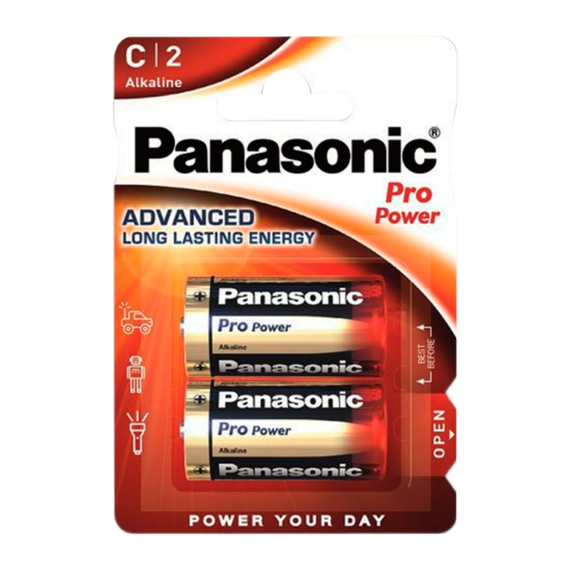 Батарейка Panasonic PRO Power LR14 C BL2 Alkaline 1.5V (2/24)
