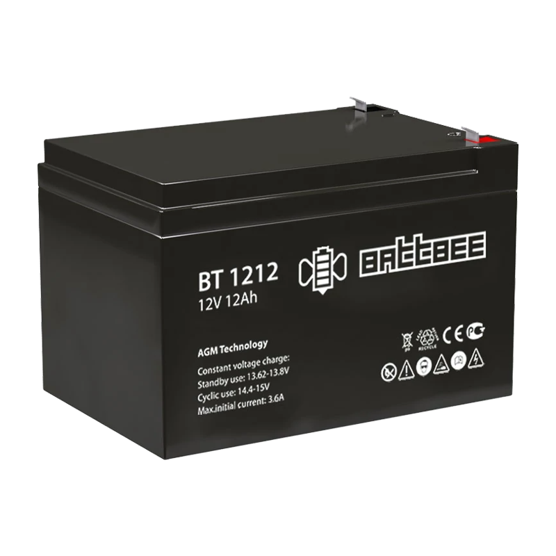 Аккумулятор свинцово-кислотный Battbee BT 12-12 12V 12Ah (1/4)