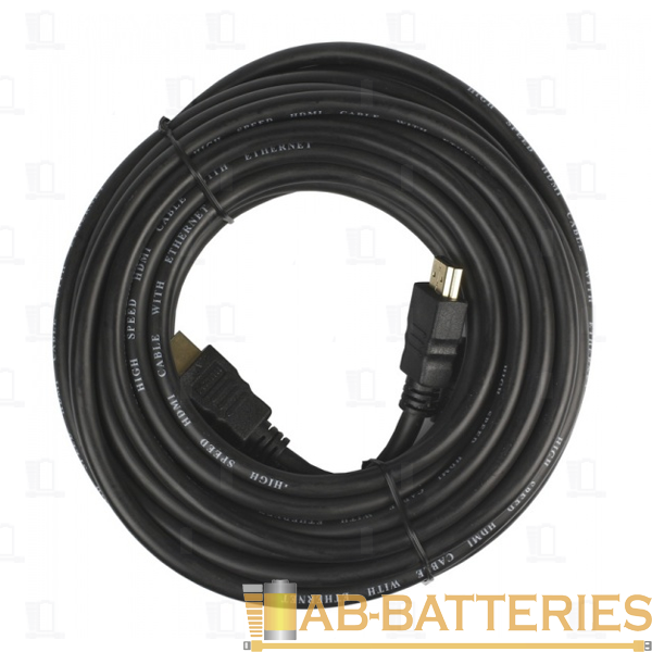Кабель Smartbuy K-221 HDMI (m)-HDMI (m) 2.0м силикон ver.1.4 стаб.напр. черный (1/120)
