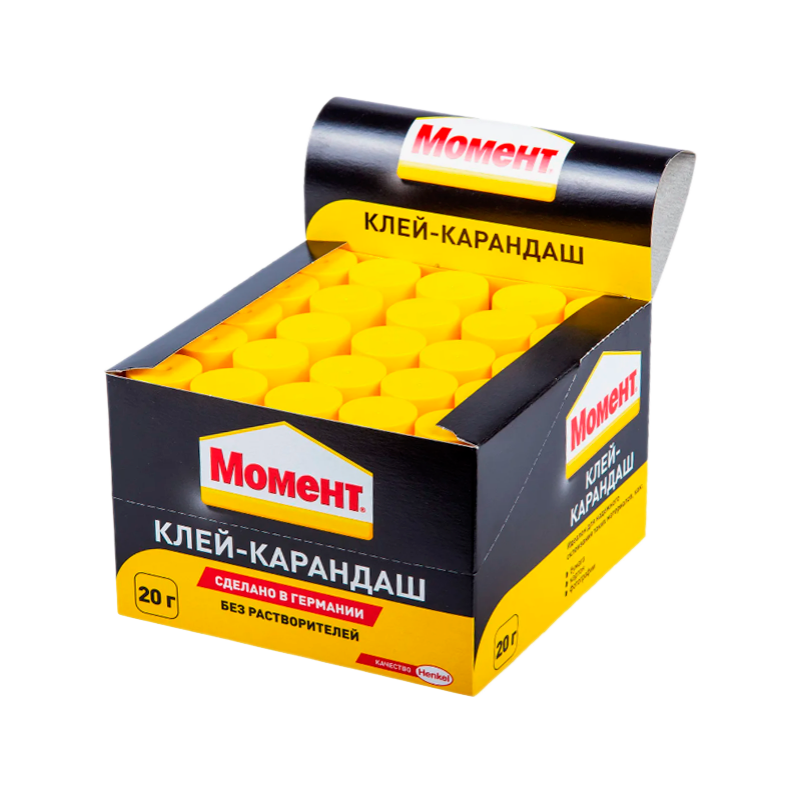 Клей-карандаш Момент BOX25 20г шоу-бокс (25/200)