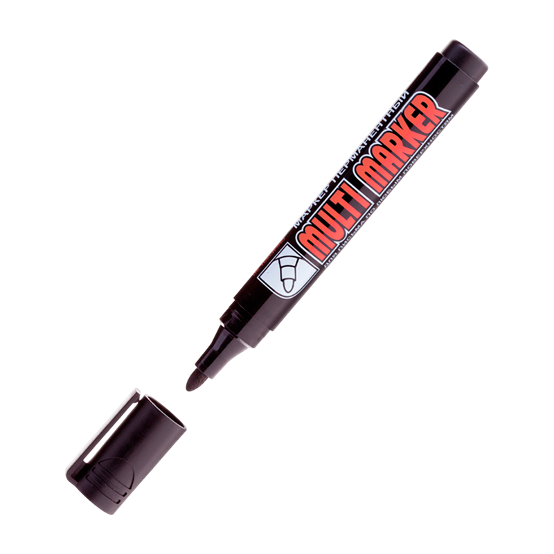 Маркер перманентный Crown Multi Marker CPM-800 3.0мм черный (1/12/720)