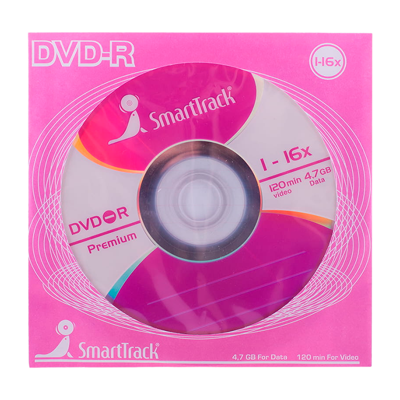Диск DVD-R SmartTrack 4.7GB 16x в конверте (1/200)
