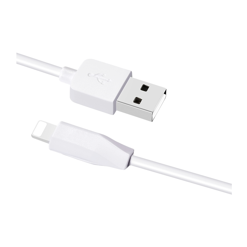 Кабель HOCO X1 USB (m)-Lightning (m) 1.0м 2.4A ПВХ белый (1/30/300)