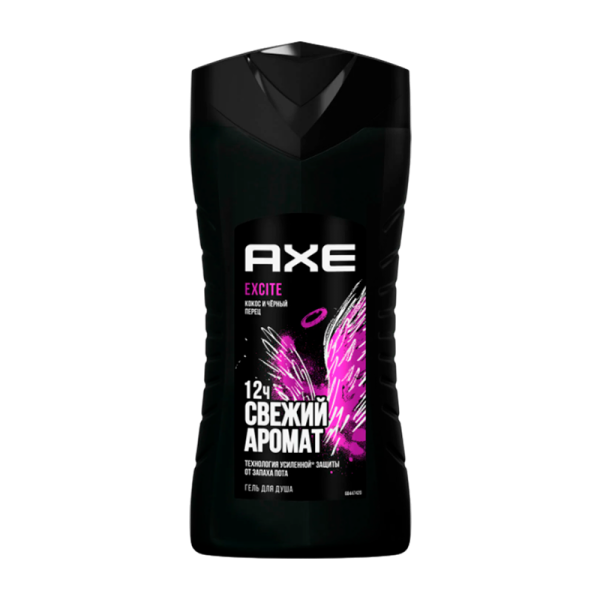 Гель для душа мужской AXE Эксайт (кокос и черный перец) 250мл (1/6)
