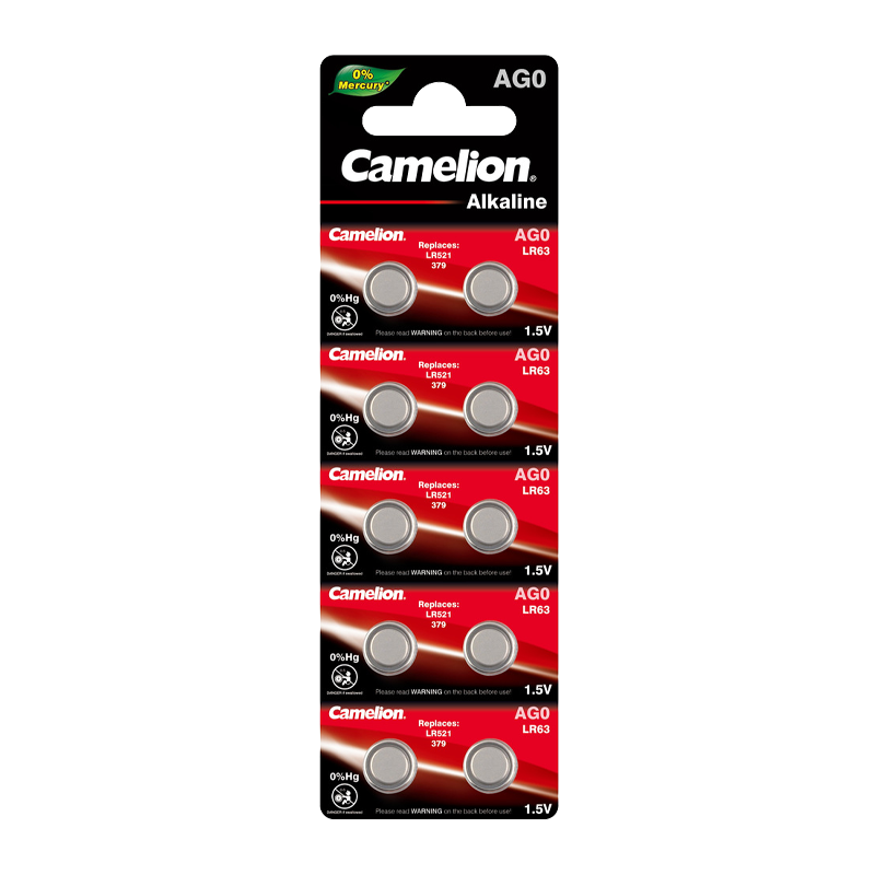 Батарейка Camelion G0/LR521/LR63/LR50/379A/179 BL10 Alkaline (10/100/3600)