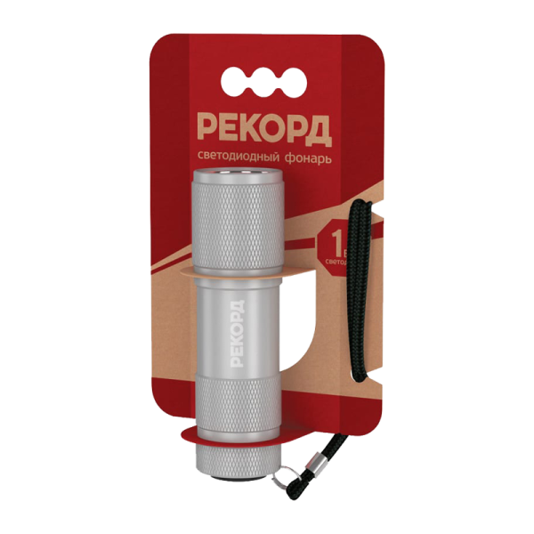Фонарь туристический Рекорд MS-300 от батареек ассорти (1/10/60)