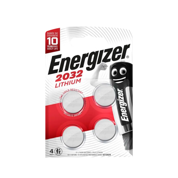 Батарейка Energizer CR2032 BL4 Lithium 3V (4/40/560)