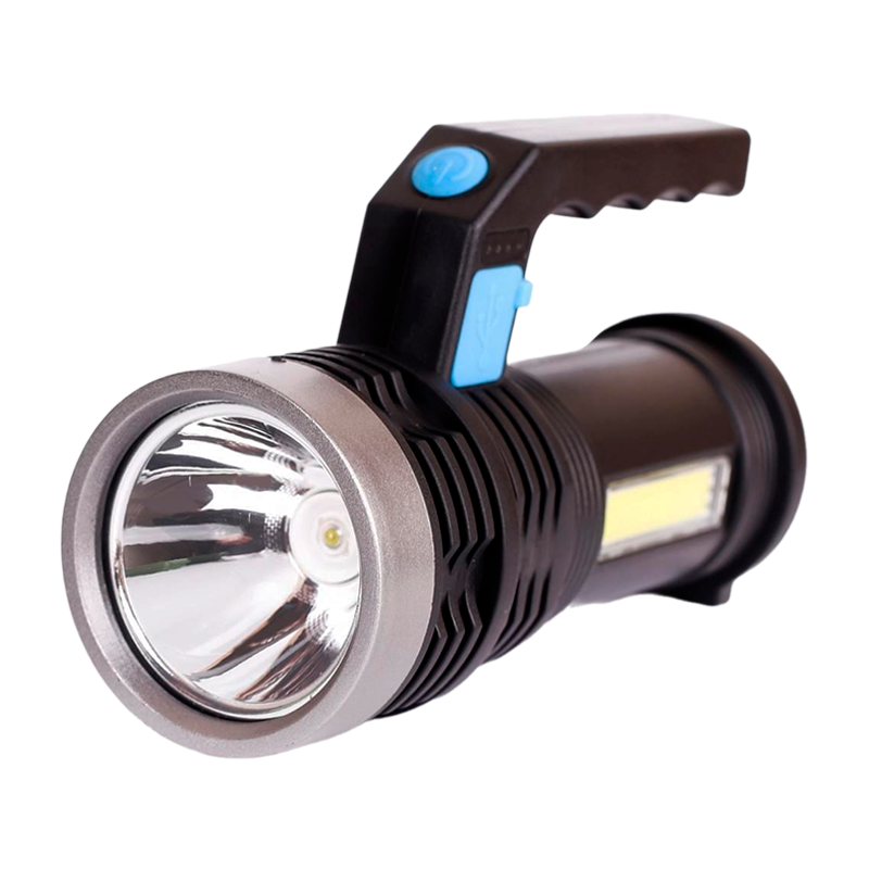 Фонарь туристический Ultraflash LED53765 3W LED+COB от аккумулятора IP20 4 режима черный (1/200)
