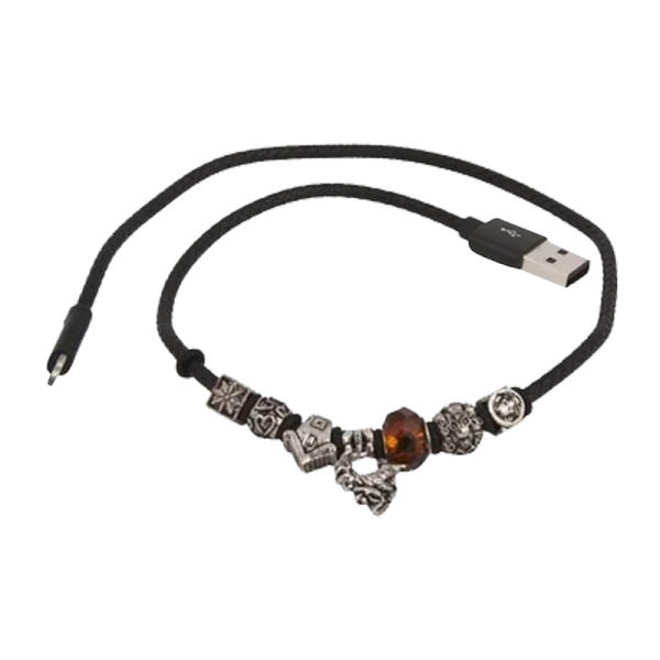 USB кабель REMAX Jewellery (IPhone 5/6/7/SE) RC-058I Чёрный