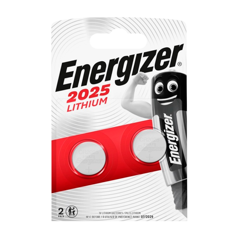 Батарейка Energizer CR2025 BL2 Lithium 3V (2/20/280)