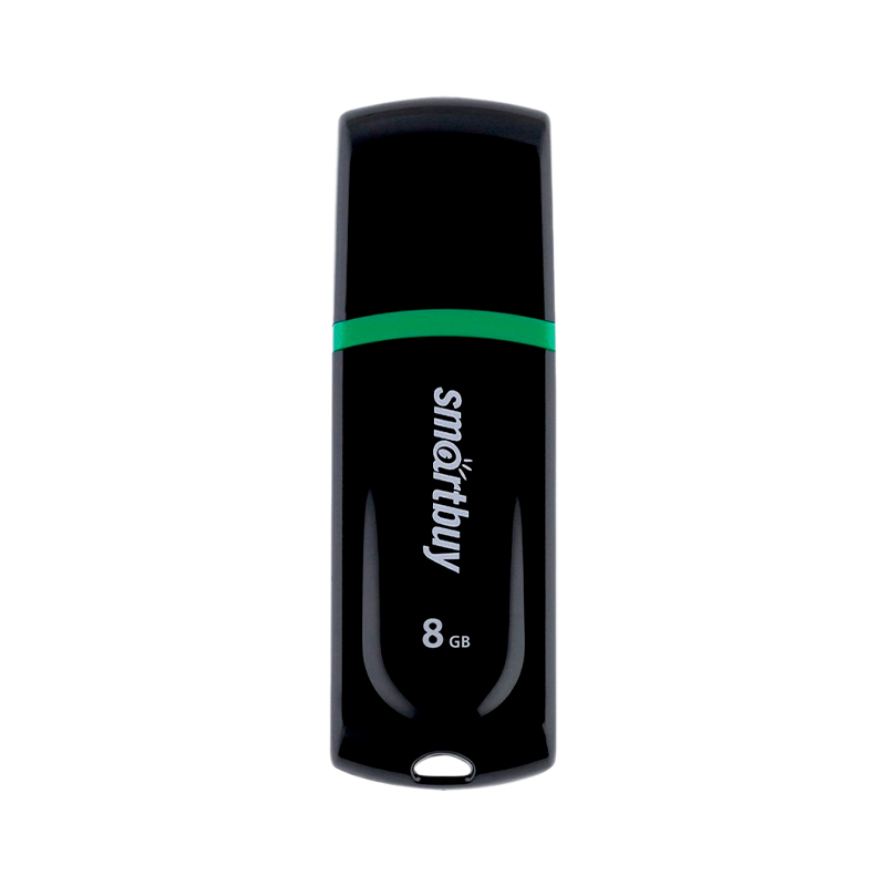 Флеш-накопитель Smartbuy Paean 8GB USB2.0 пластик черный
