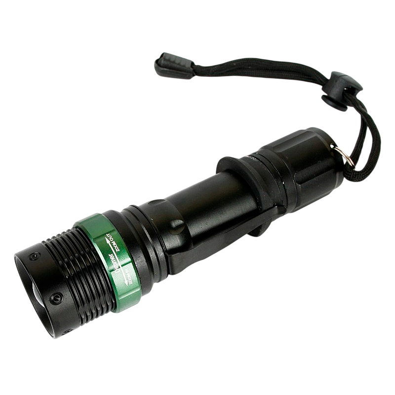 Фонарь универсальный Ultraflash E142 3W 1LED от батареек IP66 3 режима+ZOOM черный (1/24/48)