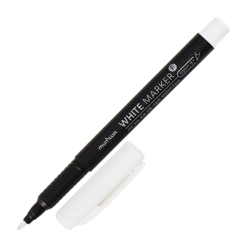 Маркер перманентный MunHwa WHITE MARKER WPM-05 1.0мм спирт белый (1/12/144/576)