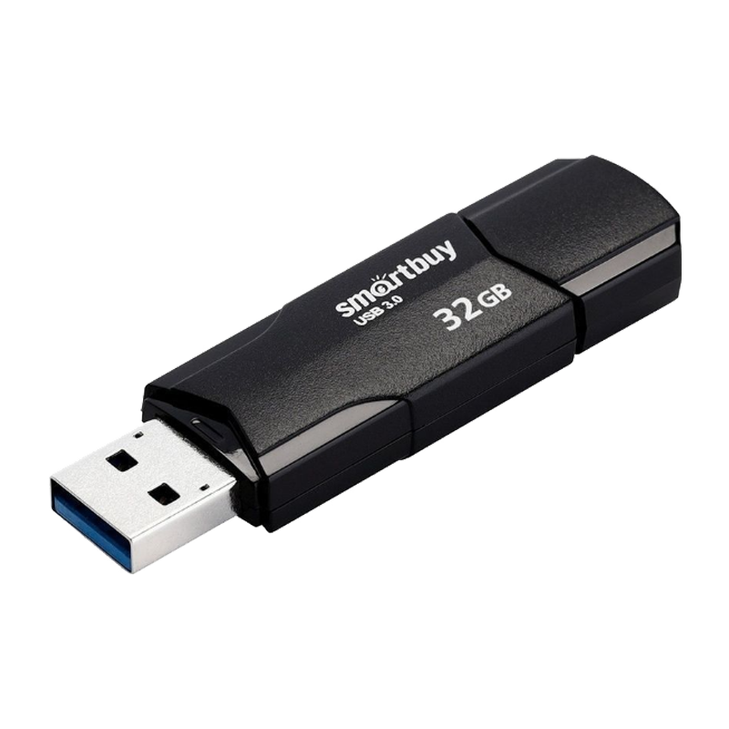 Флеш-накопитель Smartbuy Clue 32GB USB2.0 пластик черный