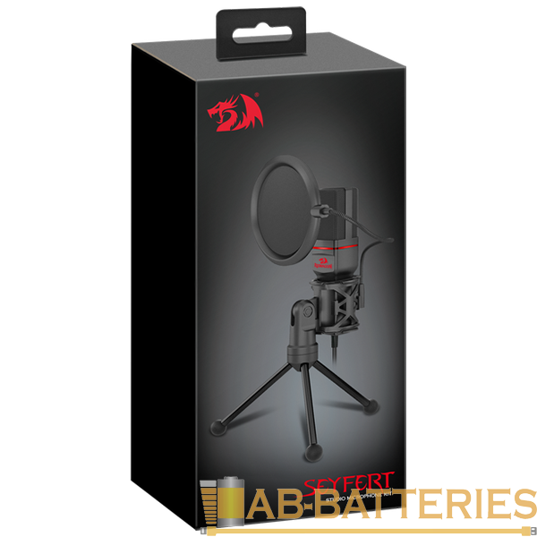 Микрофон Redragon GM100 SEYFERT конденсаторный 47 дБ 1.5м черный (1/40)