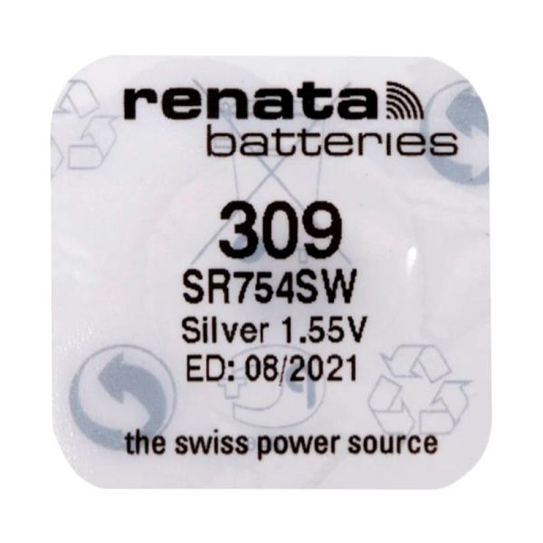 Батарейка Renata 309 Silver Oxide 1.55V (1/10/100)
