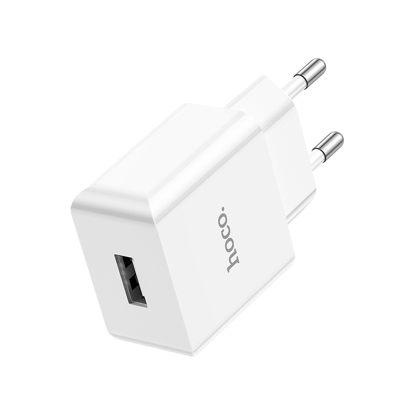 Сетевое З/У HOCO C106A 1USB 2.1A белый (1/36/216)