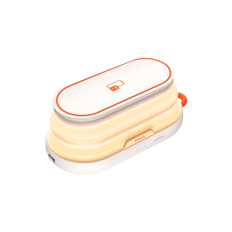 Внешний аккумулятор HOCO S9 5000mAh 1.0A 1USB/Type-C беспр. зар. Qi белый (1/29)