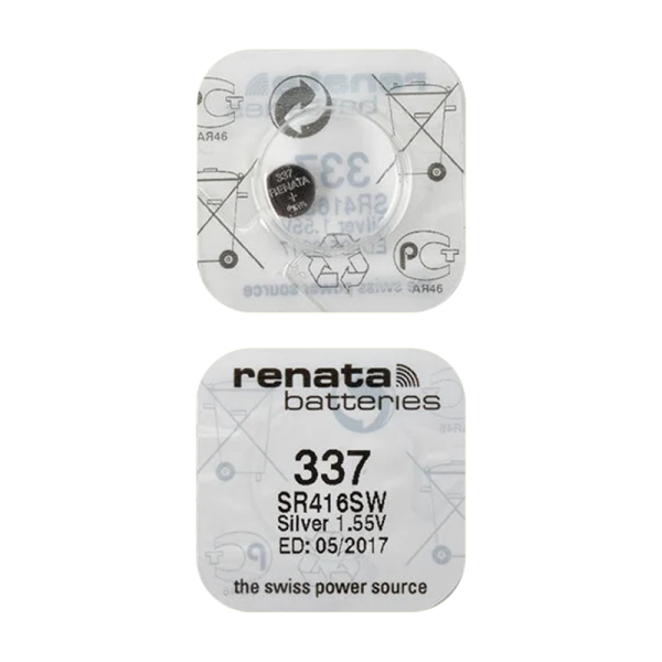 Батарейка Renata 337 (SR416SW) Silver Oxide 1.55V (1/10/100)