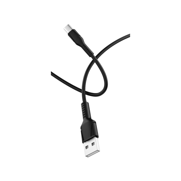 Кабель GoPower GP21T USB (m)-Type-C (m) 3.0A 27W силикон черный (1/200/800)