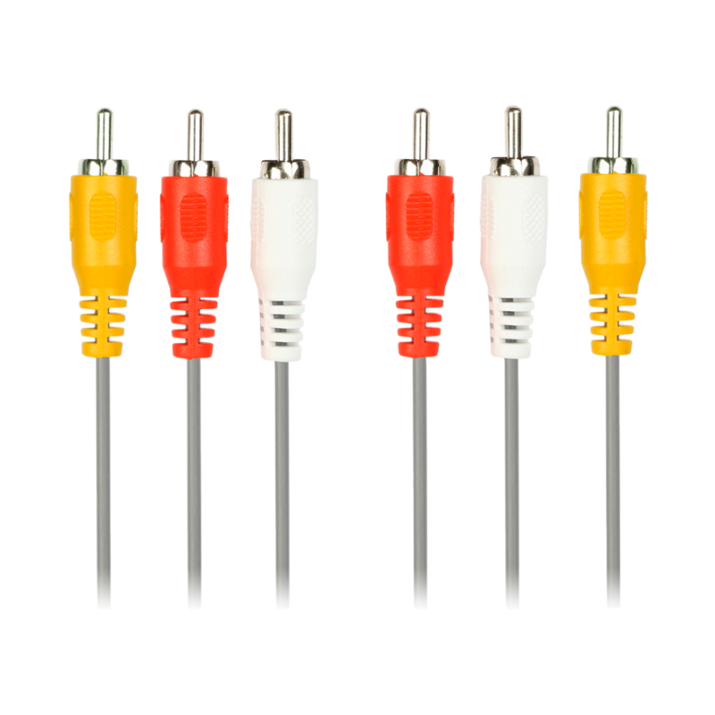 Кабель Smartbuy KA-233 3xRCA (m)-3xRCA (m) 3.0м силикон черный (1/125)