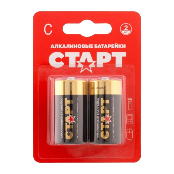 Батарейка Старт LR14 C BL2 Alkaline 1.5V (2/20/160)