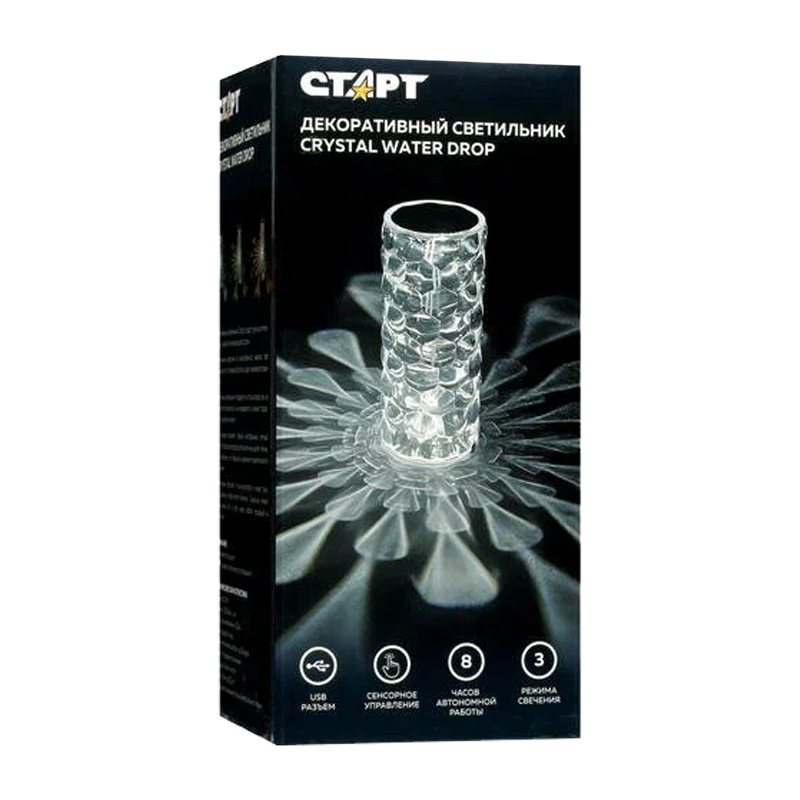 Светильник Старт Crystal Water Drop 2W с сенсорным диммированием (1/20)