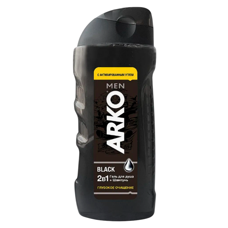 Гель для душа мужской Arko BLACK 2в1 260мл (1/12)