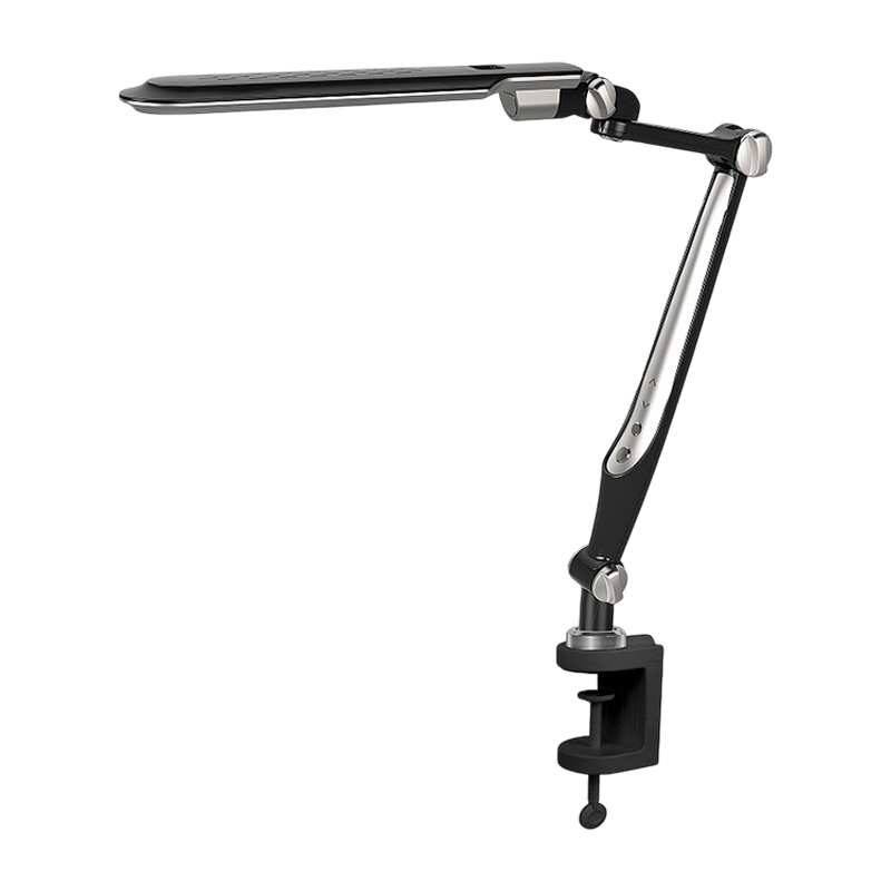 Светильник настольный Camelion KD-830 10W 1LED струбцина сенс. черный
