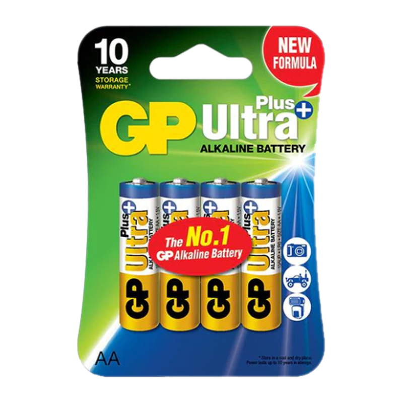 Батарейка GP ULTRA PLUS LR6 AA BL4 Alkaline 1.5V (4/40/320)