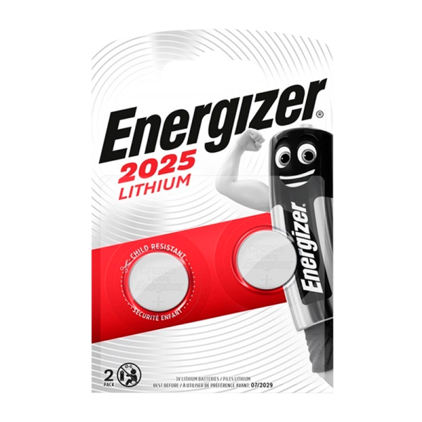 Батарейка Energizer CR2025 BL2 Lithium 3V (2/20/280)