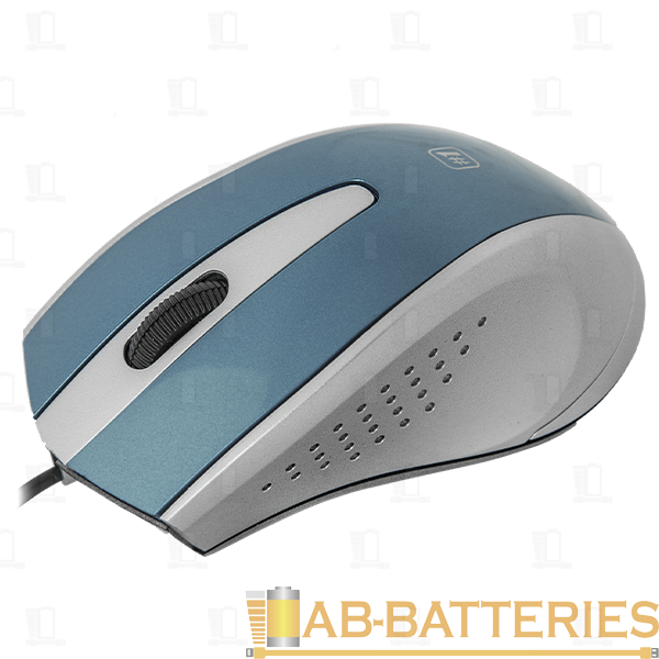 Мышь проводная Defender MM-920 #1 классическая USB синий серый (1/40)