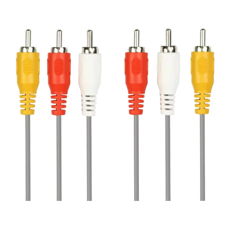 Кабель Smartbuy KA-235 3xRCA (m)-3xRCA (m) 5.0м силикон черный (1/20)
