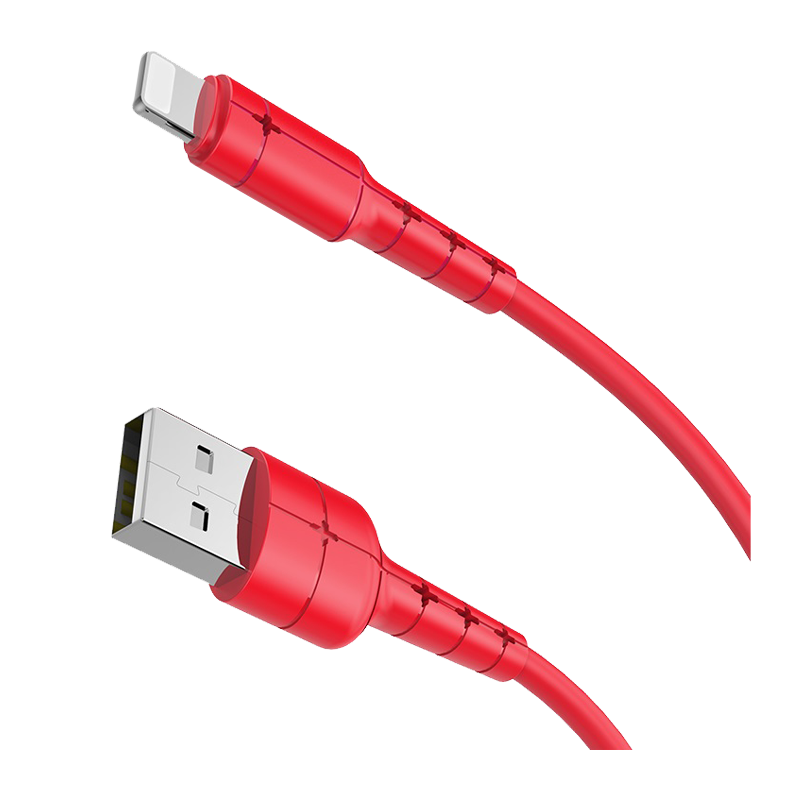 Кабель HOCO X30 USB (m)-Lightning (m) 1.2м 2.0A TPE красный (1/30/300)