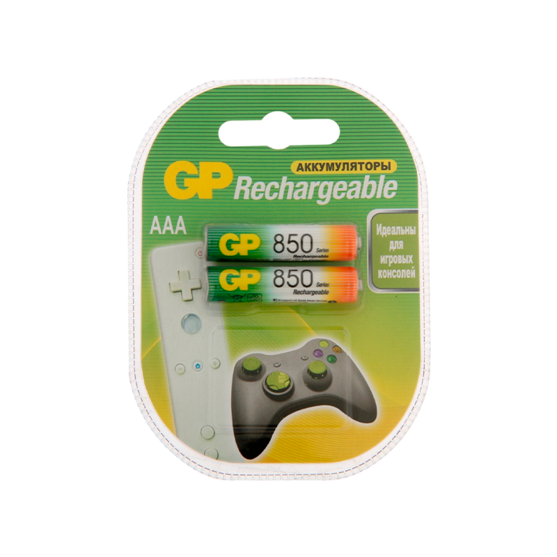 Аккумулятор бытовой GP HR03 AAA BL2 NI-MH 850mAh в пластиковой упаковке (2/20/200) R