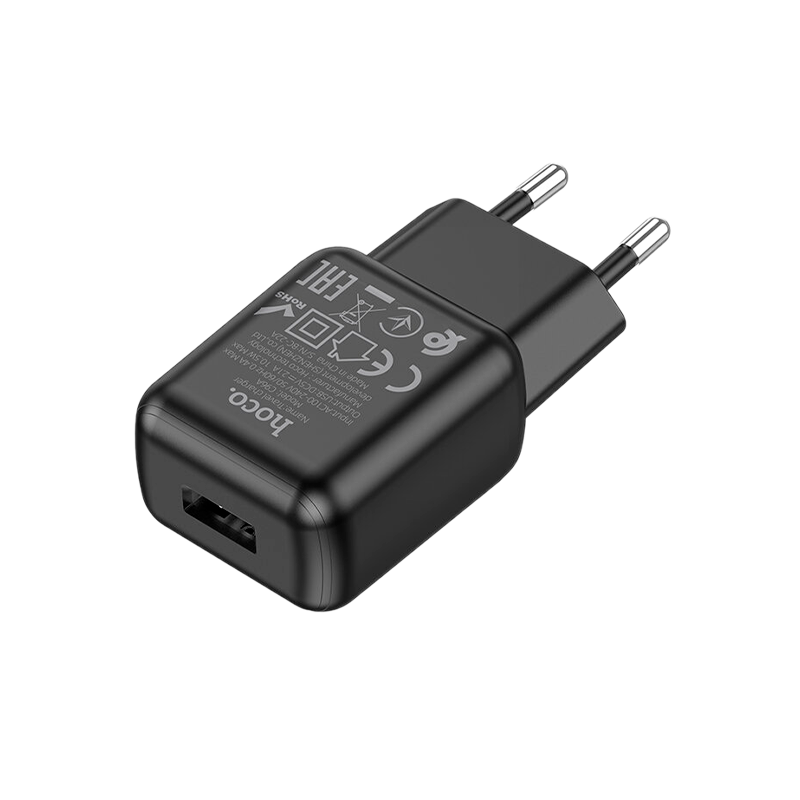 Сетевое З/У HOCO C96A 1USB 2.1A черный (1/27/162)