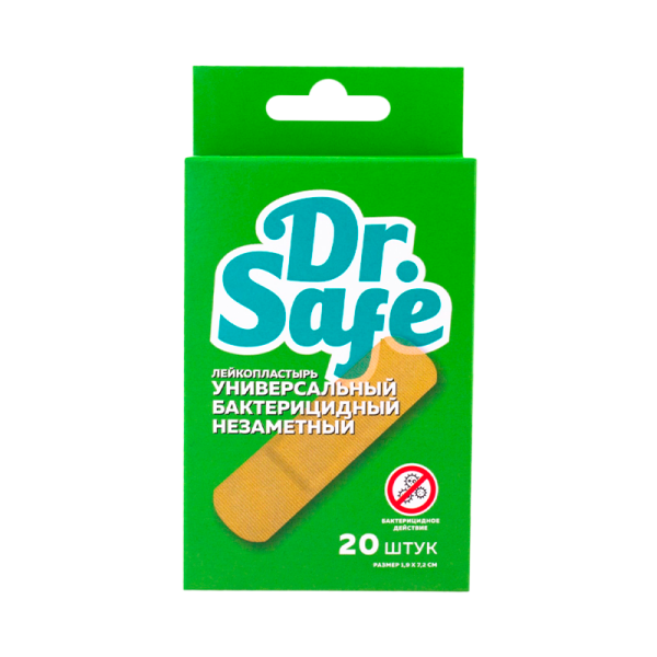 Dr.Safe Лейкопластырь №20 1.9х7.2 незаметный