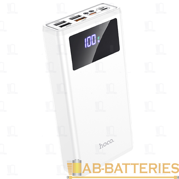 Внешний аккумулятор HOCO J78 30000mAh 3.0A 20W 4USB/Lightning/Type-C белый (1/21)