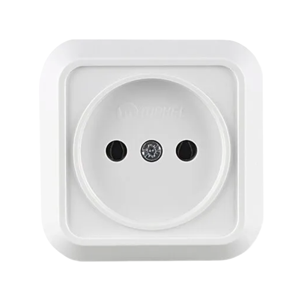 Розетка Makel Siva Ustu 1гн. 16A белый 45102 (1/10)