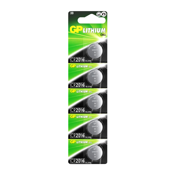 Батарейка GP CR2016 BL5 Lithium 3V (5/100/2000)
