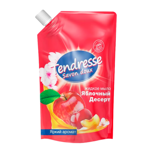 Жидкое мыло для рук Tendresse Яблочный десерт 1л дой-пак (1/6/90)