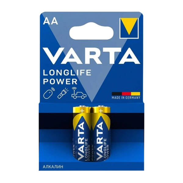 Батарейка Varta LONGLIFE POWER (HIGH ENERGY) LR6 AA BL2 Alkaline 1.5V (4906) (2/40/200)