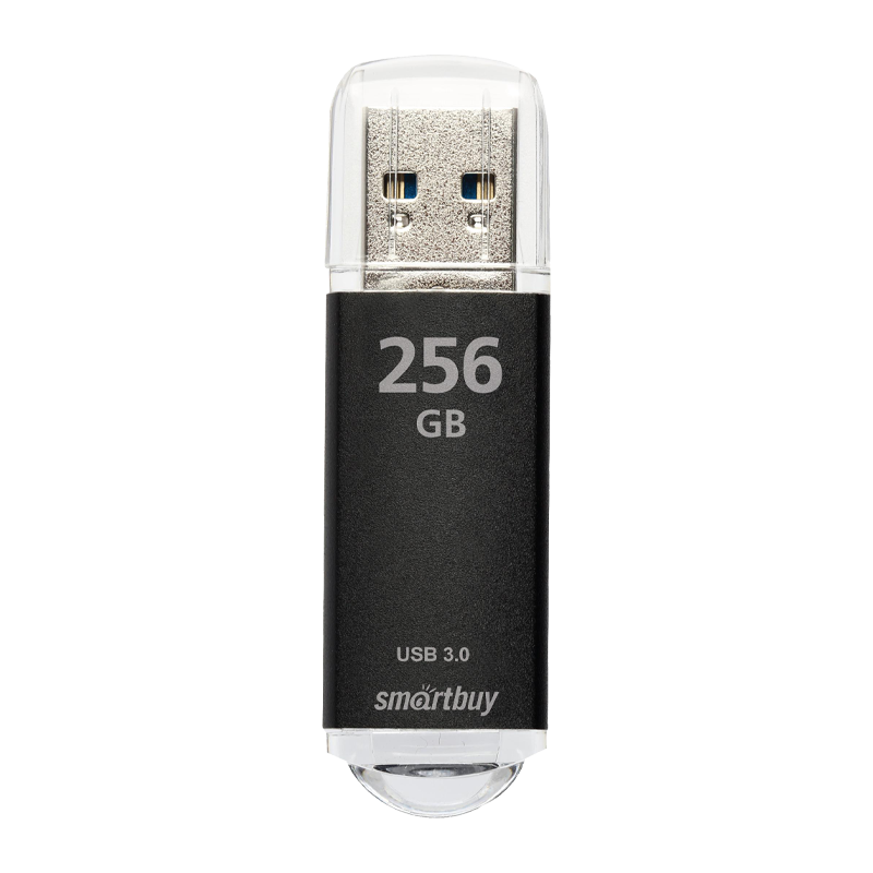 Флеш-накопитель Smartbuy V-Cut 256GB USB3.0 пластик черный