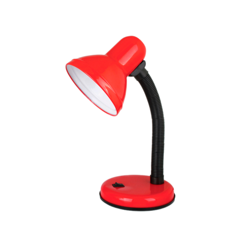 Светильник настольный Ultraflash UF-301P 60W 230V E27 на основании красный (1/32)