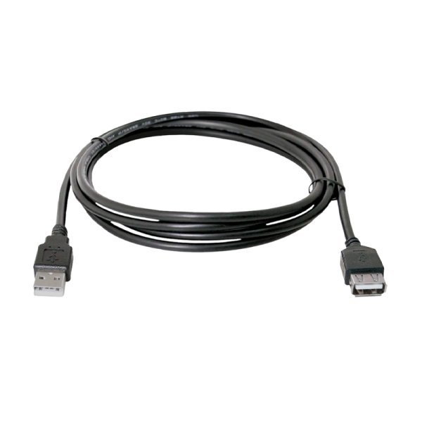 Кабель Defender USB02-06 USB (m)-USB (f) 1.8м силикон ver.1.4 черный (1/25/250)