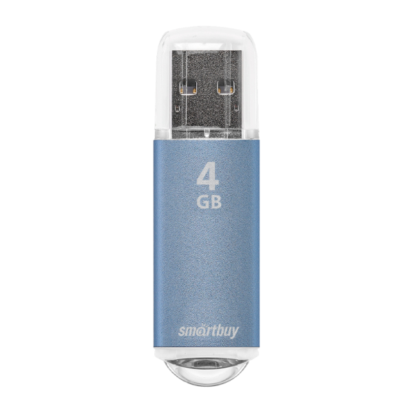 Флеш-накопитель Smartbuy V-Cut 4GB USB2.0 пластик синий