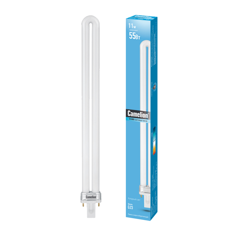 Лампа энергосберегающая Camelion T4 G23 11W 4200К 220-240V U-образная (1/5/50/200)
