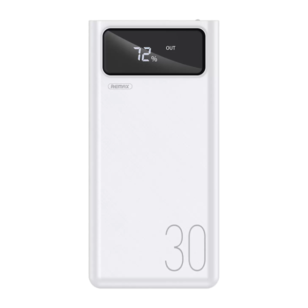 Внешний аккумулятор Remax RPP-112 30000mAh 2.0A 4USB/Lightning/Type-C белый (1/27)