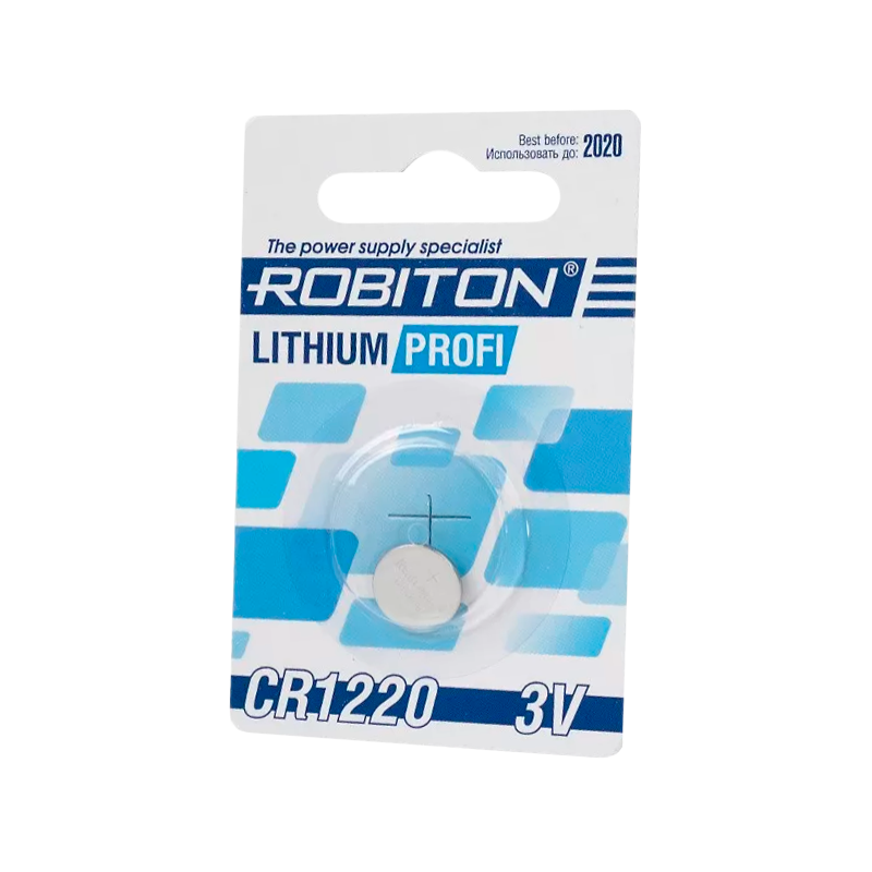 Батарейка ROBITON PROFI R-CR1220-BL1, CR1220 BL1 (1/40/1800)